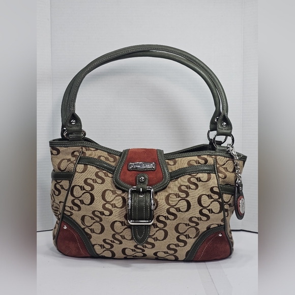 Handbags - SOPHIA CAPERELLI Signature Canvas Shoulder Bag